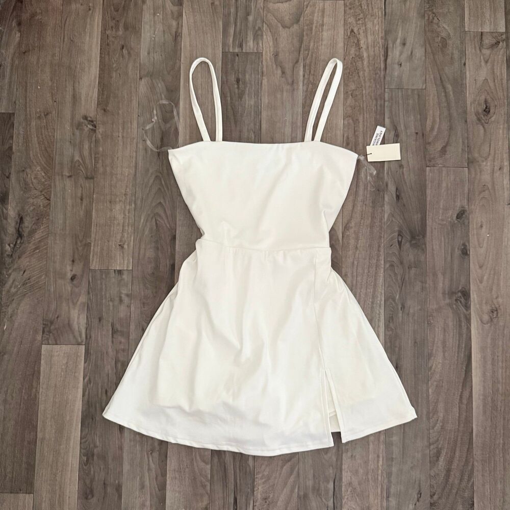 Aeropostale white athletic tennis dress with shorts